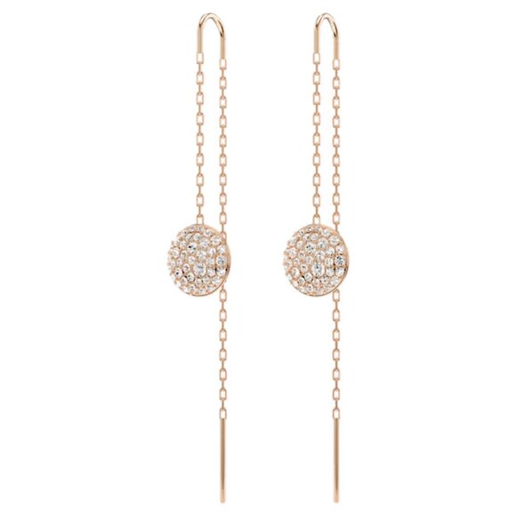 SWAROVSKI Sublima drop earrings White, Rose gold-tone plated - Picture 2 of 9